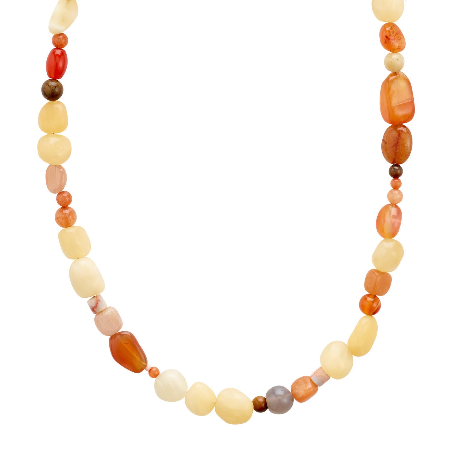 Iris halskæde - sølvbelagt/multi